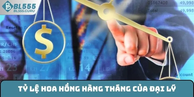 Tỷ lệ hoa hồng hàng tháng của đại lý
