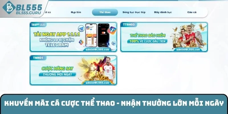 Khuyến Mãi Cá Cược Thể Thao - Nhận Thưởng Lớn Mỗi Ngày